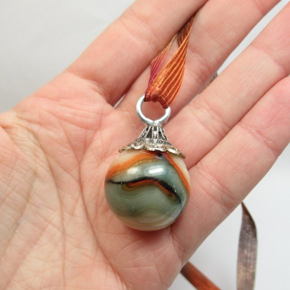 Vintage Uranium Marble Pendant - Picture 9 of 9